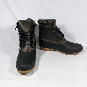 Men's AE Duck Boot  Rubber Leather black brown/olive various sizes